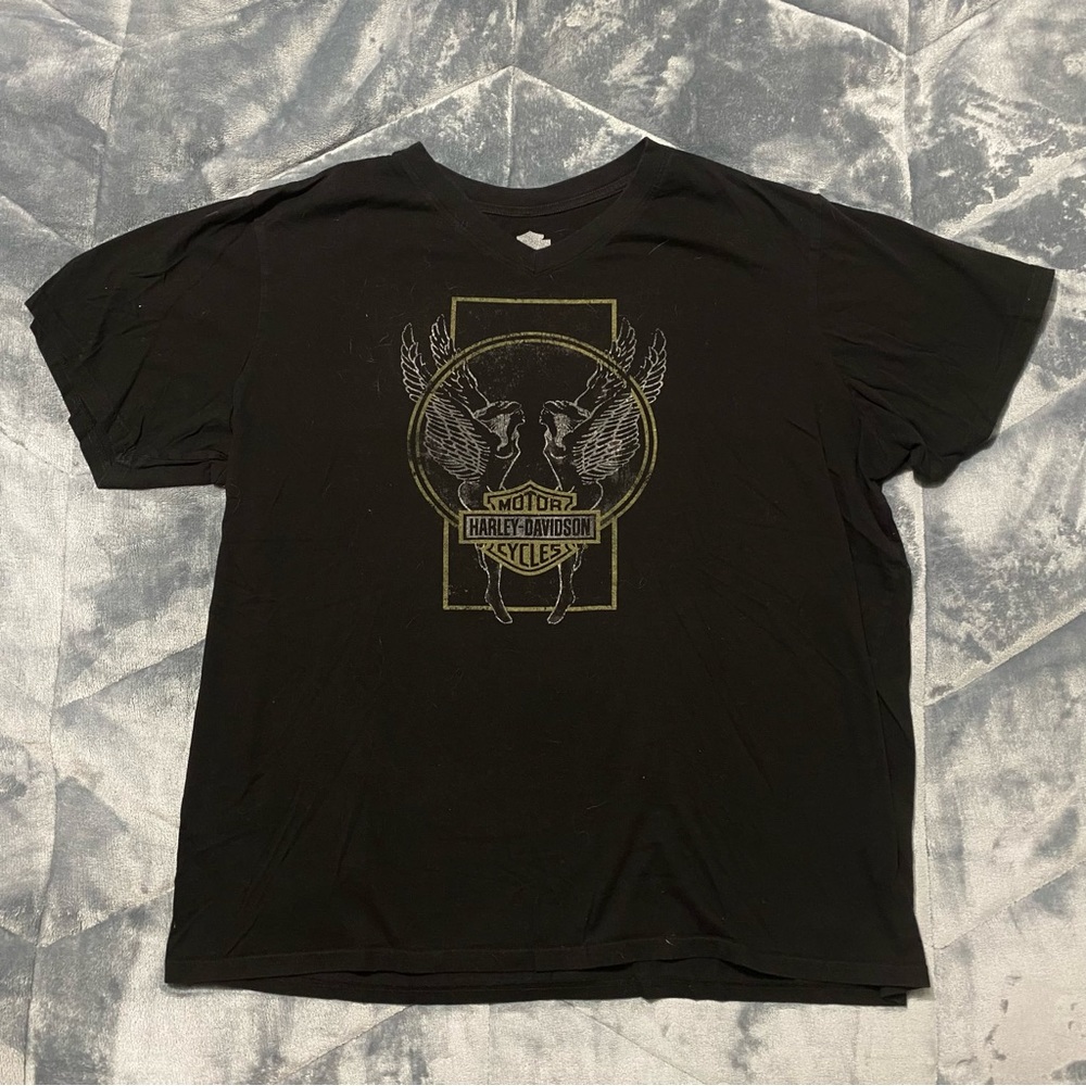 rare harley davidson angels graphic tshirt